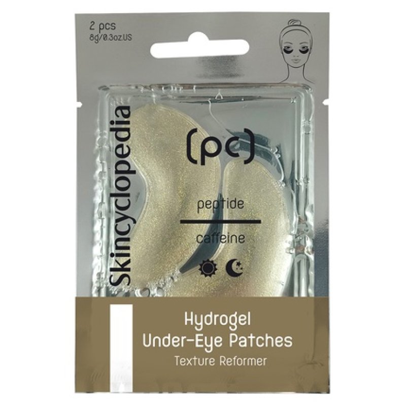 Skincyclopedia Hydrogel Undereye Patches With Peptide Caffeine Hyaluronic Acid & Collagen 2 Pieces