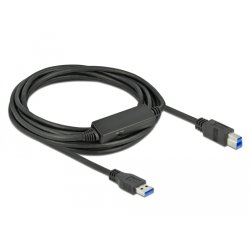 DeLOCK 85379 câble USB USB 3.2 Gen 1 (3.1 Gen 1) 5 m USB A USB B Noir