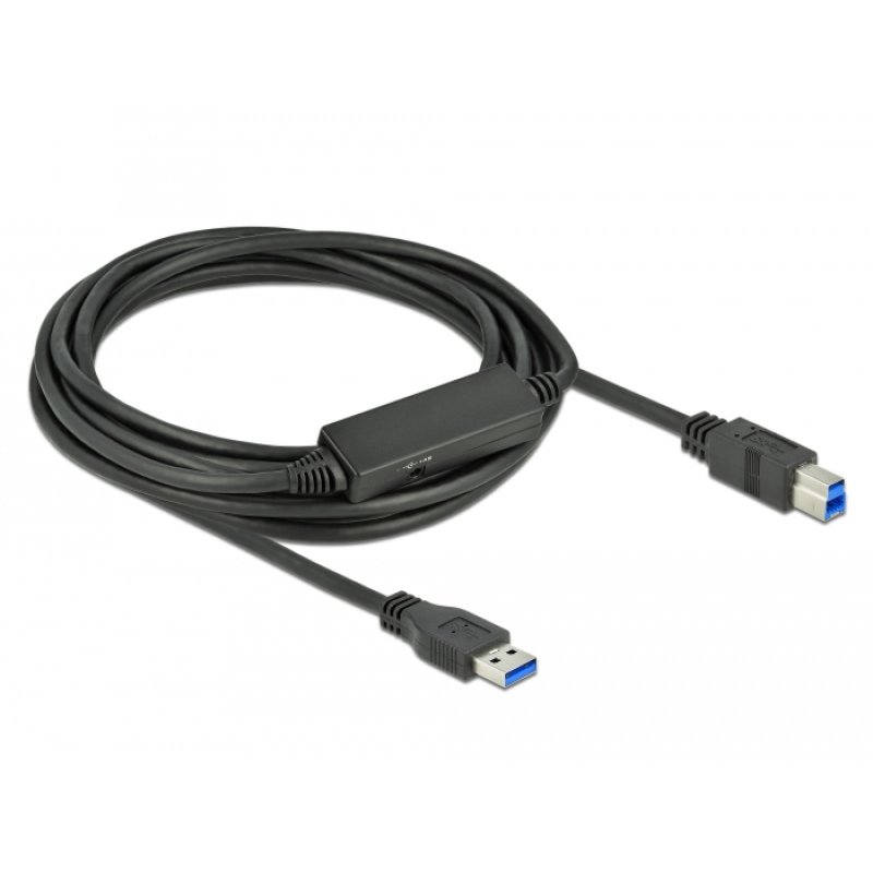 DeLOCK 85379 USB cable USB 3.2 Gen 1 (3.1 Gen 1) 5 m USB A USB B Black