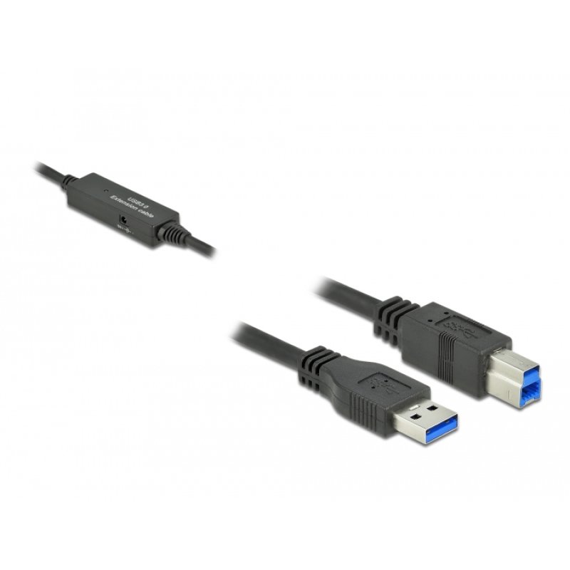 DeLOCK 85379 câble USB USB 3.2 Gen 1 (3.1 Gen 1) 5 m USB A USB B Noir