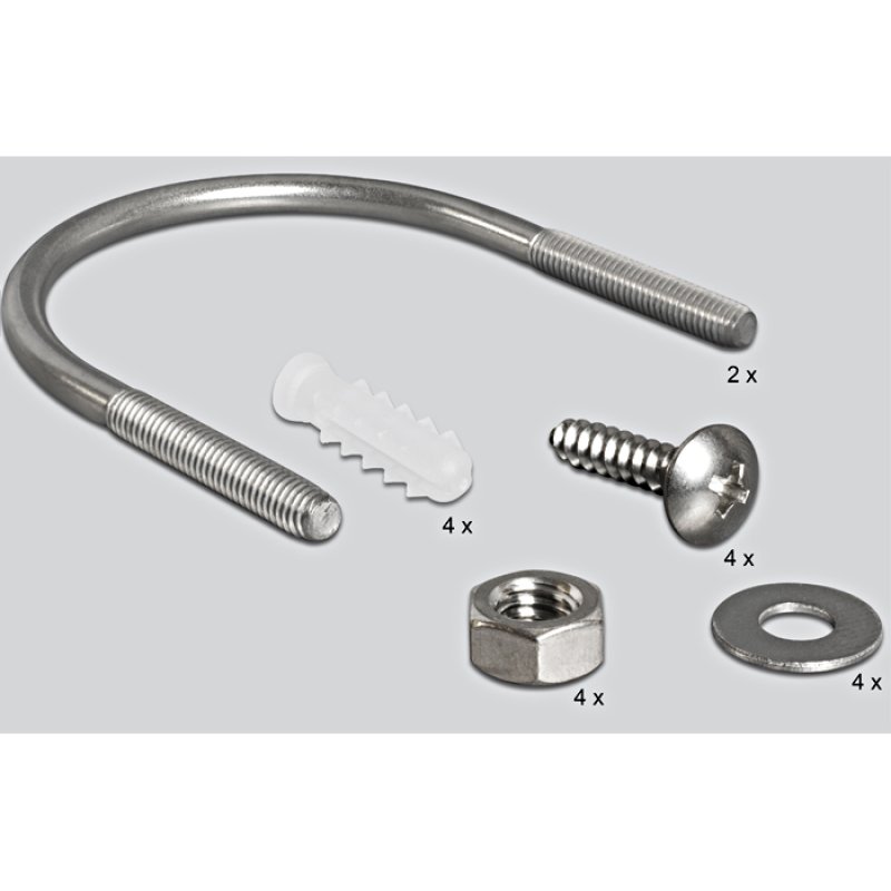 Delock WLAN 802.11 b/g/n Antenne N Buchse 8 dBI omnidirektional starr grau outdoor