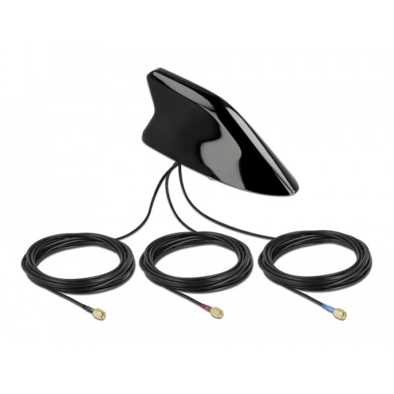 DeLOCK Antenne Aileron de requin avec LTE WLAN GNSS multibande