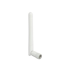 Delock WLAN 802.11 b/g/n Antenne RP-SMA Stecker 2 dBi omnidirektional mit Kippgelenk weiß