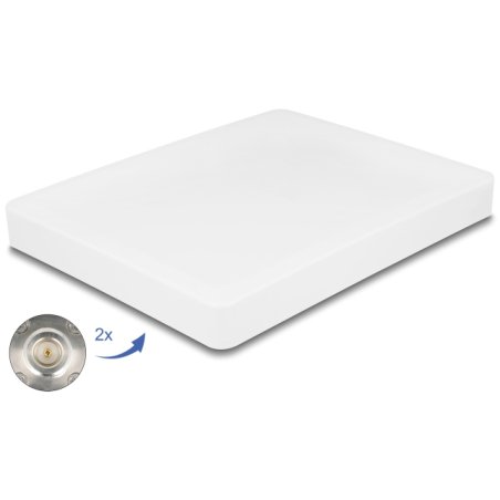 DeLOCK WiFi 6 MIMO Antenna 2 x N jack 8 dBi directional pole mounting outdoor