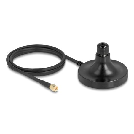 DeLOCK Antenna Magnetic Base 1 x N jack to 1 x SMA plug ULA100 1.5 m outdoor black