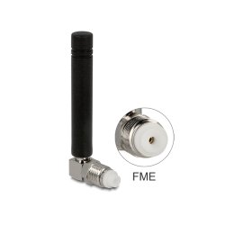 Delock GSM Quadband Antenne FME 2 dBi 90° omnidirektional starr schwarz