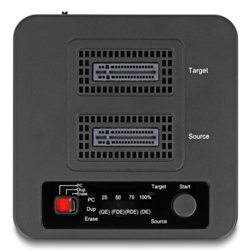 DeLOCK 64300 storage drive docking station USB 3.2 Gen 2 (3.1 Gen 2) Type-C Black