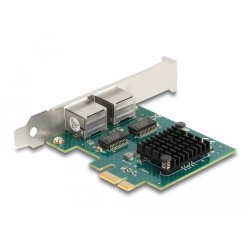 DeLOCK PCI Express x1 Card to 2 x RJ45 Gigabit LAN BCM