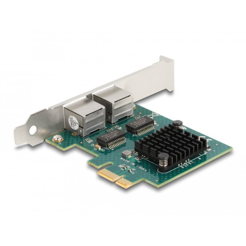 DeLOCK Carte PCI Express x1 vers 2 x RJ45 Gigabit LAN