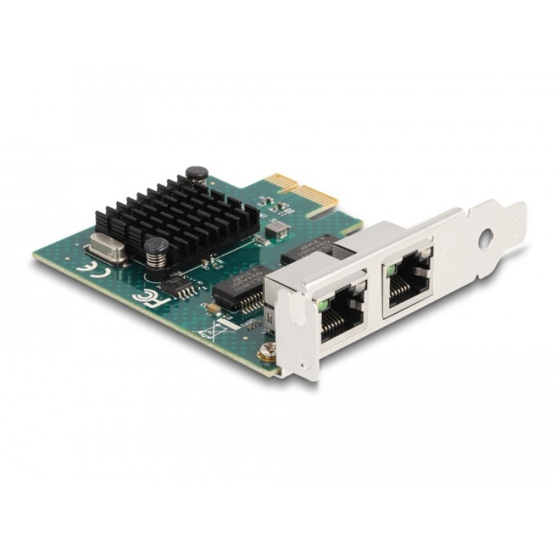 PCI Express x1 Netzwerkkarte Gigabit LAN 2 x RJ45 BCM