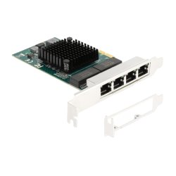 DeLOCK Carte PCI Express x1 vers 4 x RJ45 Gigabit LAN