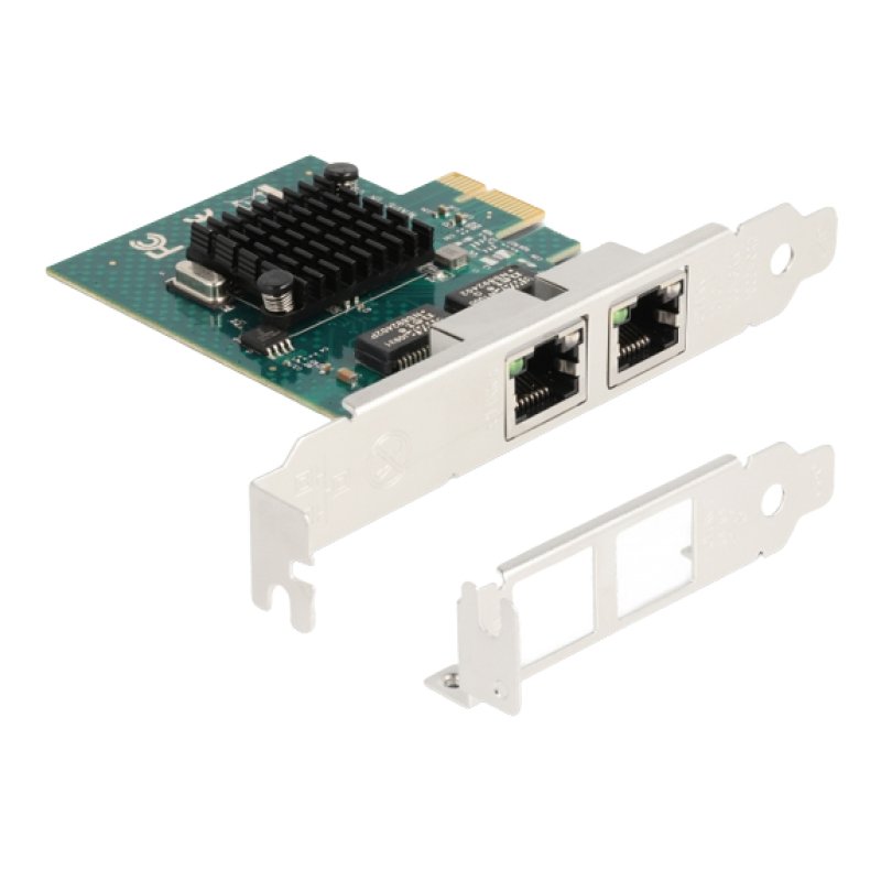 DeLOCK Carte PCI Express x1 vers 2 x RJ45 Gigabit LAN