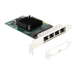 DeLOCK PCI Express x4 Card to 4 x RJ45 Gigabit LAN BCM