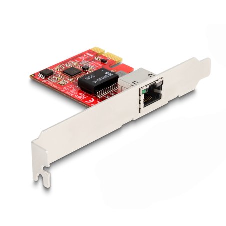 DeLOCK Carte PCI Express x1 vers 1 x RJ45 2,5 Gigabit LAN i225 NBASE-T - Facteur de forme à profil bas
