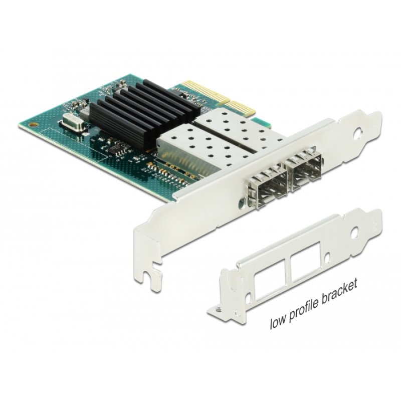 PCI Express x4 Netzwerkkarte Gigabit LAN 2 x SFP i82576
