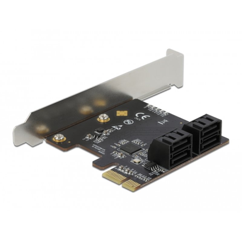4 Port SATA PCI Express x1 Karte - Low Profile Formfaktor