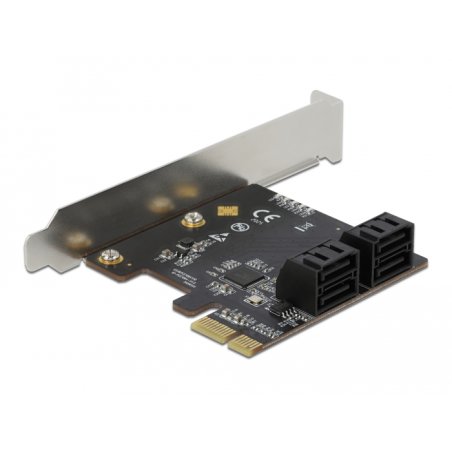 4 Port SATA PCI Express x1 Karte - Low Profile Formfaktor