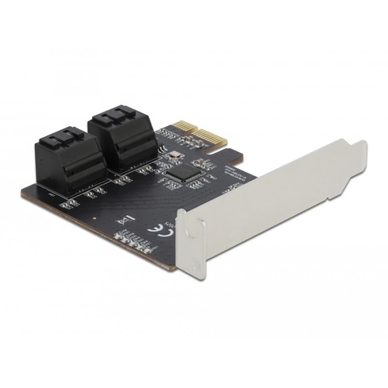 4 Port SATA PCI Express x1 Karte - Low Profile Formfaktor