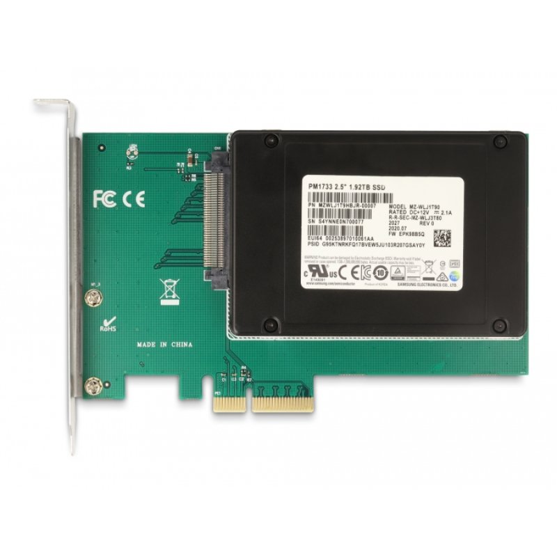 PCI Express x4 Karte zu 1 x intern U.2 NVMe SFF-8639