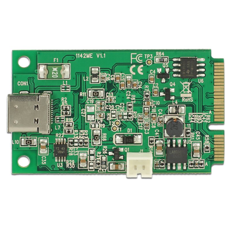 Mini PCIe I/O PCIe full size 1 x USB Type-C™ 3.1 Gen 2 Buchse