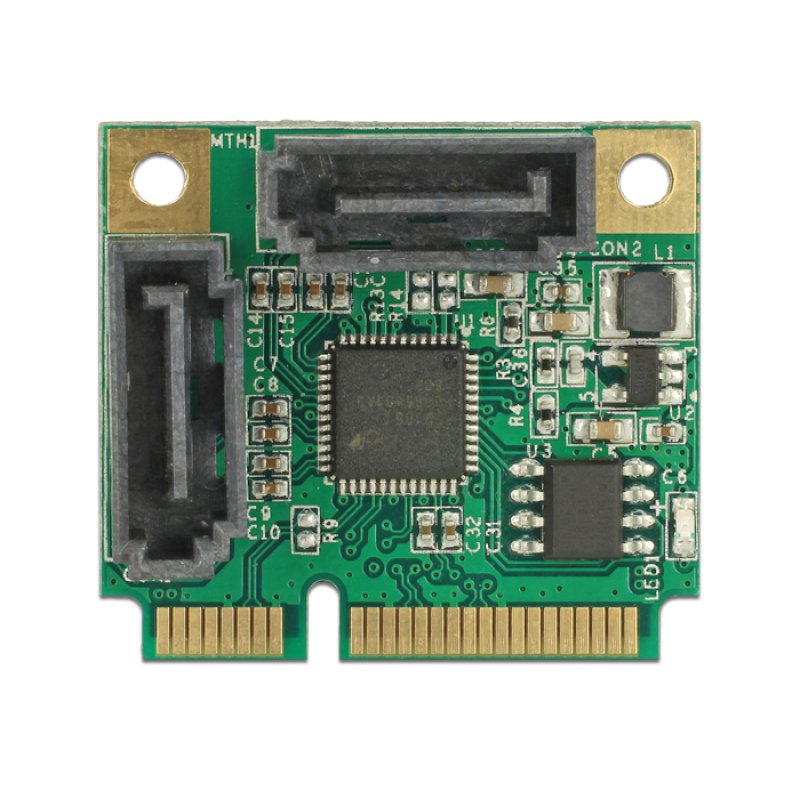 Mini PCIe I/O PCIe half size 2 x SATA 6 Gb/s