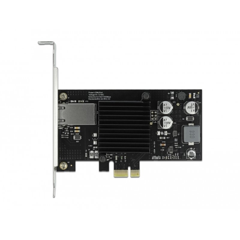 DeLOCK Carte PCI Express x1 vers 1 x RJ45 Gigabit LAN PoE 