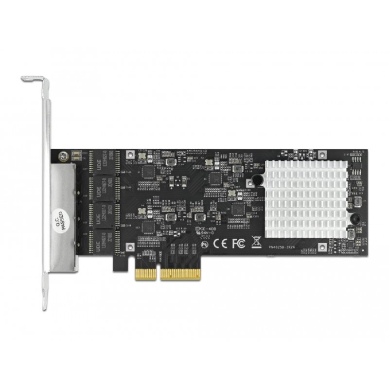 DeLOCK Carte PCI Express x4 vers 4 x 2,5 Gigabit LAN