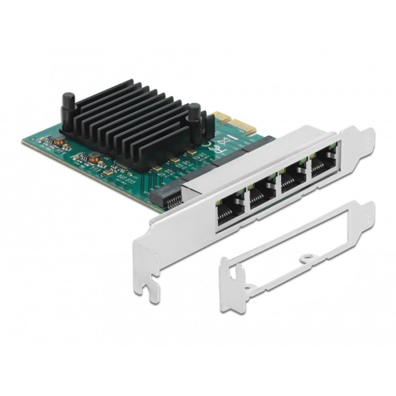 PCI Express x1 Netzwerkkarte Gigabit LAN 4 x RJ45 RTL8111