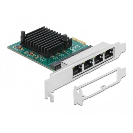 DeLOCK PCI Express x1 Card 4 x RJ45 Gigabit LAN RTL8111