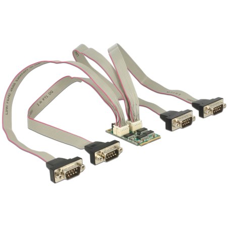 Modul MiniPCIe I/O PCIe full size 4 x Seriell RS-232 mit Spannungsversorgung