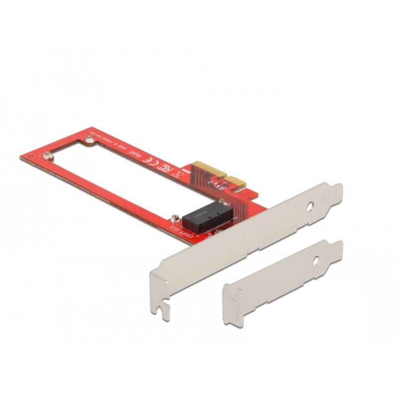 PCI Express x4 Karte zu 1 x EDSFF E1.S Slot - Low Profile Formfaktor