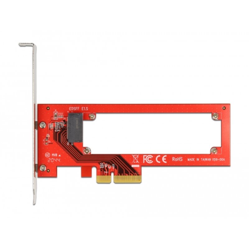 DeLOCK Carte PCI Express x4 vers 1 x emplacements EDSFF E1.S - Facteur de forme à profil bas