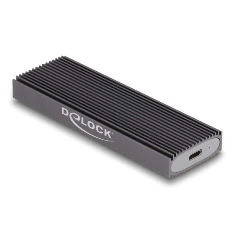 DeLOCK External USB Type-C™ Combo Enclosure for M.2 NVMe PCIe or SATA SSD - tool free