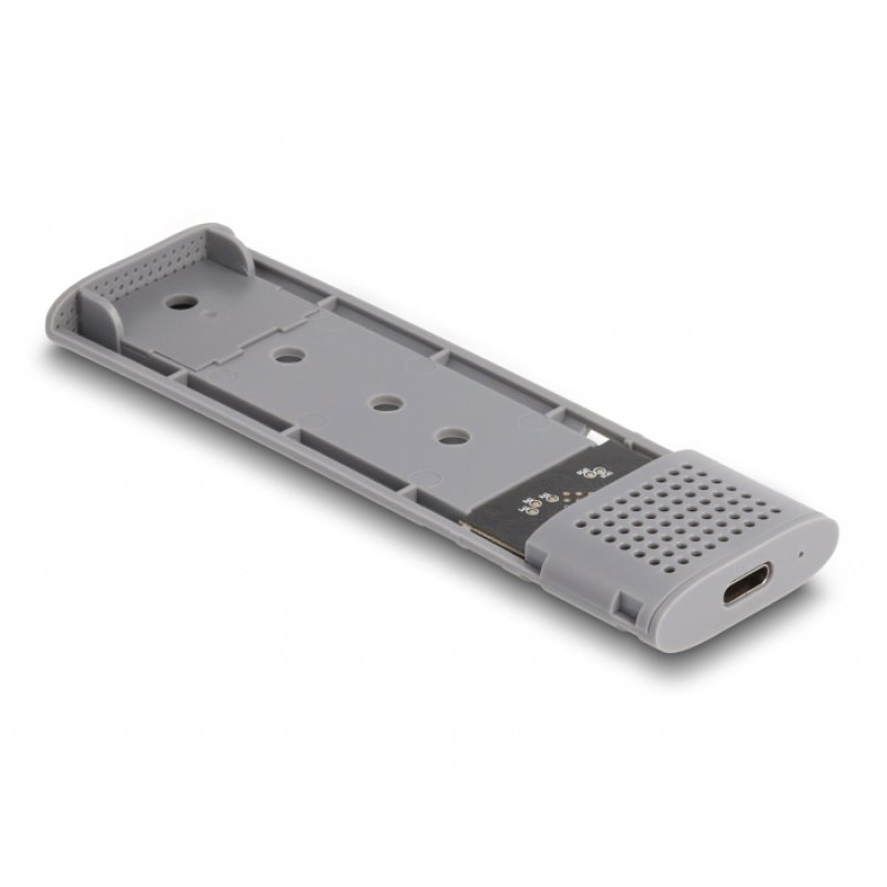 DeLOCK Boitier USB Type-C Combo externe pour M.2 NVMe PCIe ou SATA SSD - sans outil