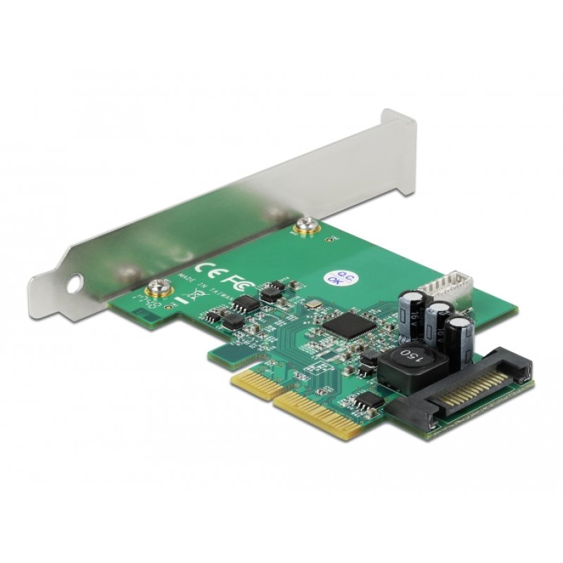DeLOCK Carte PCI Express x4 à 1 x interne USB 3.2 Gen 2 clé B 20 broches femelles
