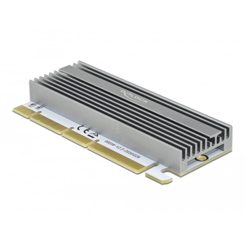 DeLOCK PCI Express x16 (x4 / x8) Card to 1 x NVMe M.2 Key M with LED illumination
