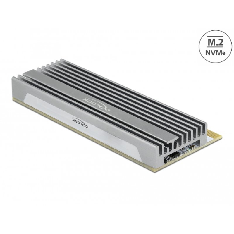 PCI Express x16 (x4 / x8) Karte zu 1 x NVMe M.2 Key M mit LED Beleuchtung