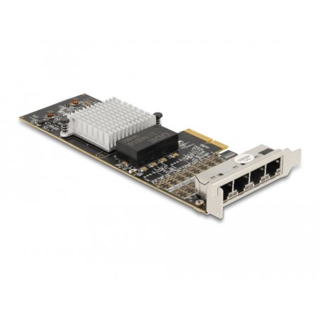 DeLOCK Carte PCI Express x4 vers 4 x RJ45 Gigabit LAN