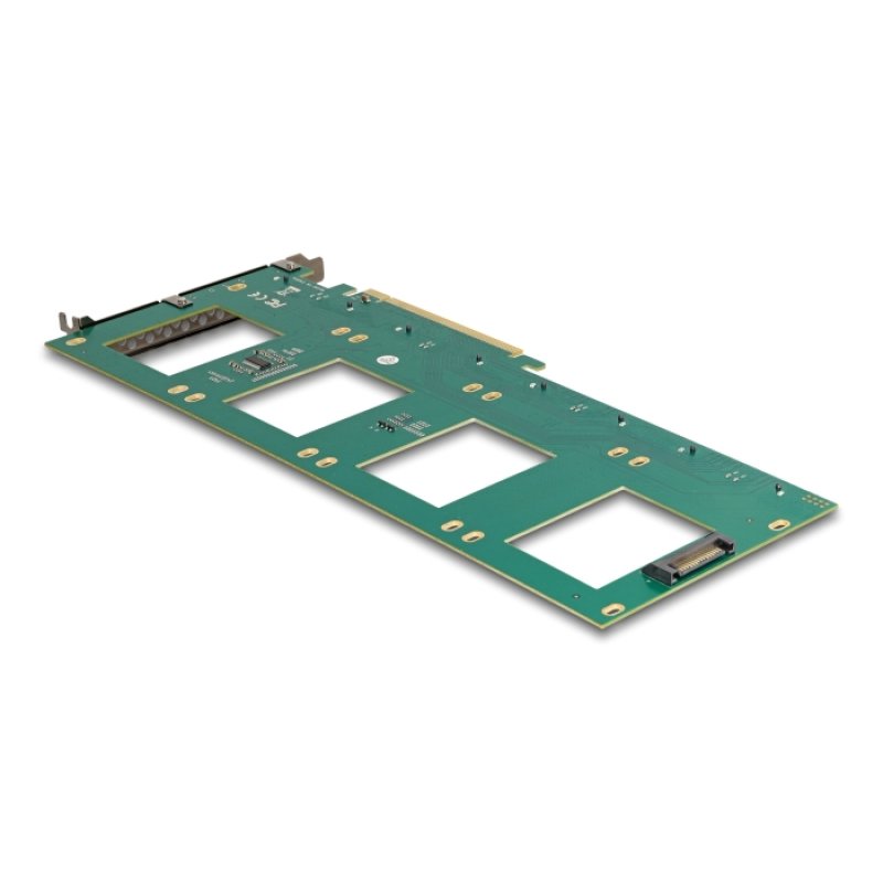 DeLOCK Carte PCI Express 4.0 x16 à 4 x U.2 NVMe SFF-8639 internes - Bifurcation (Lxl: 288 x 122 mm)