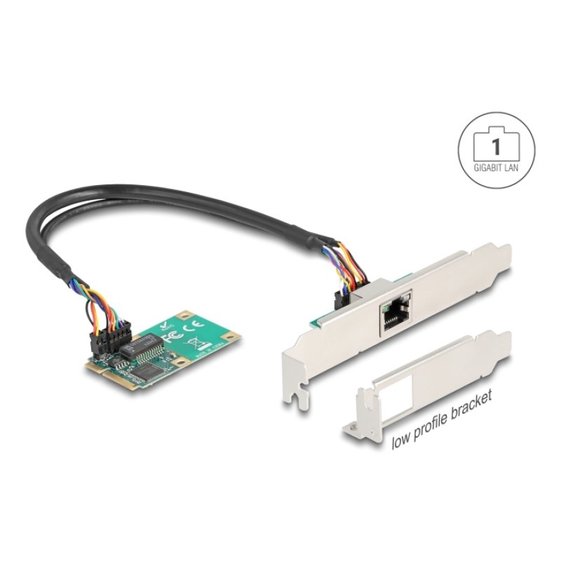 Mini PCIe I/O PCIe full size 1 x RJ45 Gigabit LAN