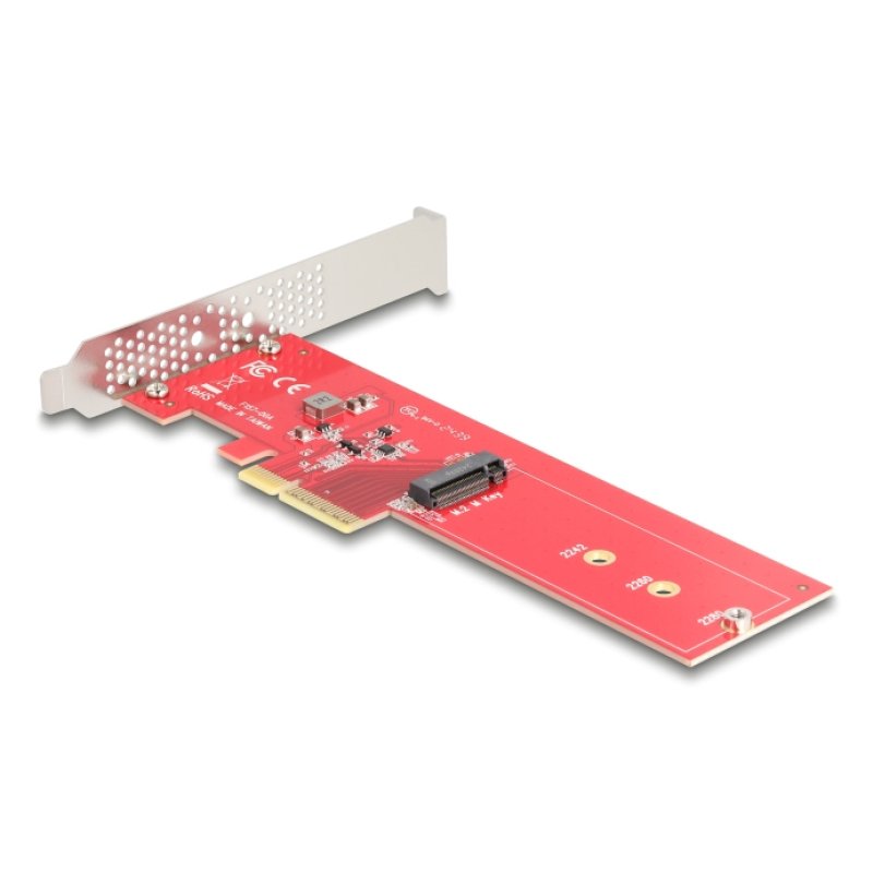 PCI Express 5.0 x4 Karte zu 1 x intern NVMe M.2 Key M - Low Profile Formfaktor