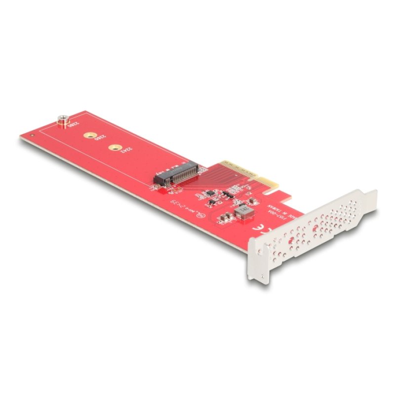 PCI Express 5.0 x4 Karte zu 1 x intern NVMe M.2 Key M - Low Profile Formfaktor