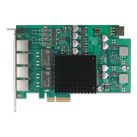 PCI Express x4 Netzwerkkarte Gigabit LAN 4 x RJ45 mit PoE i350