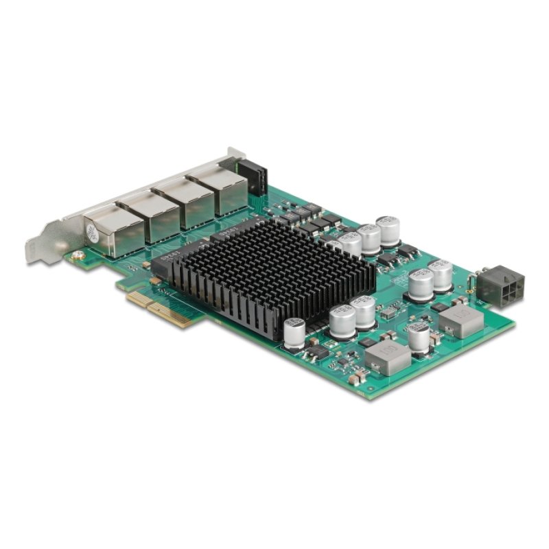 PCI Express x4 Netzwerkkarte Gigabit LAN 4 x RJ45 mit PoE i350