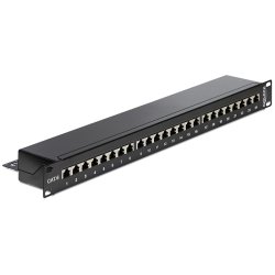 Delock 19? Patchpanel 24 Port Cat.6 schwarz