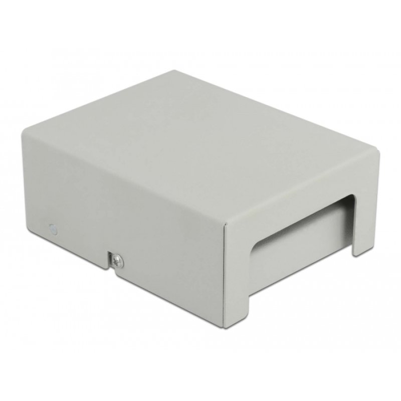 Delock Keystone Patchpanel 4 Port grau