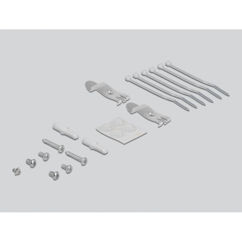 DeLOCK Panneau de distribution Keystone, 6 ports, gris