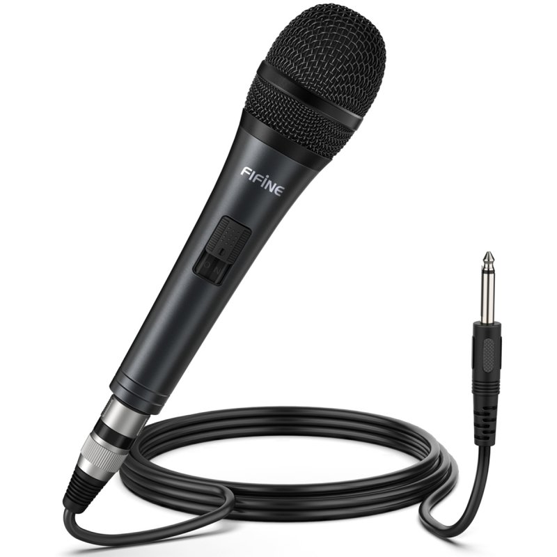 Fifine K6 dynamic vocal microphone (black)