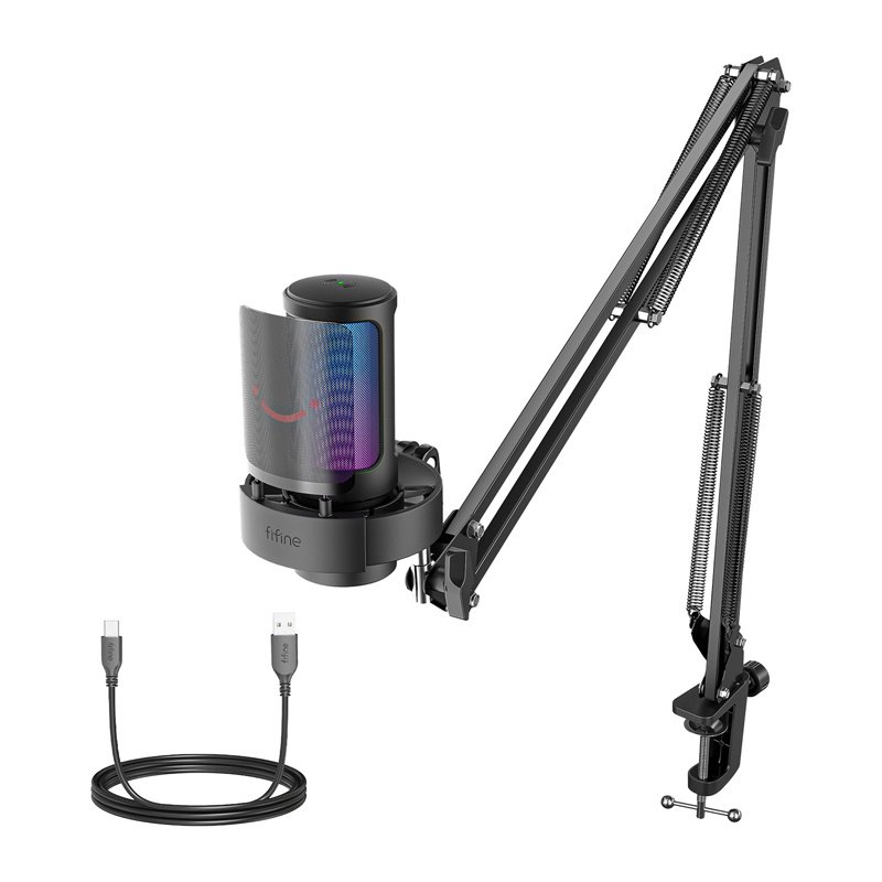 Fifine A8T condenser microphone with handle (black)