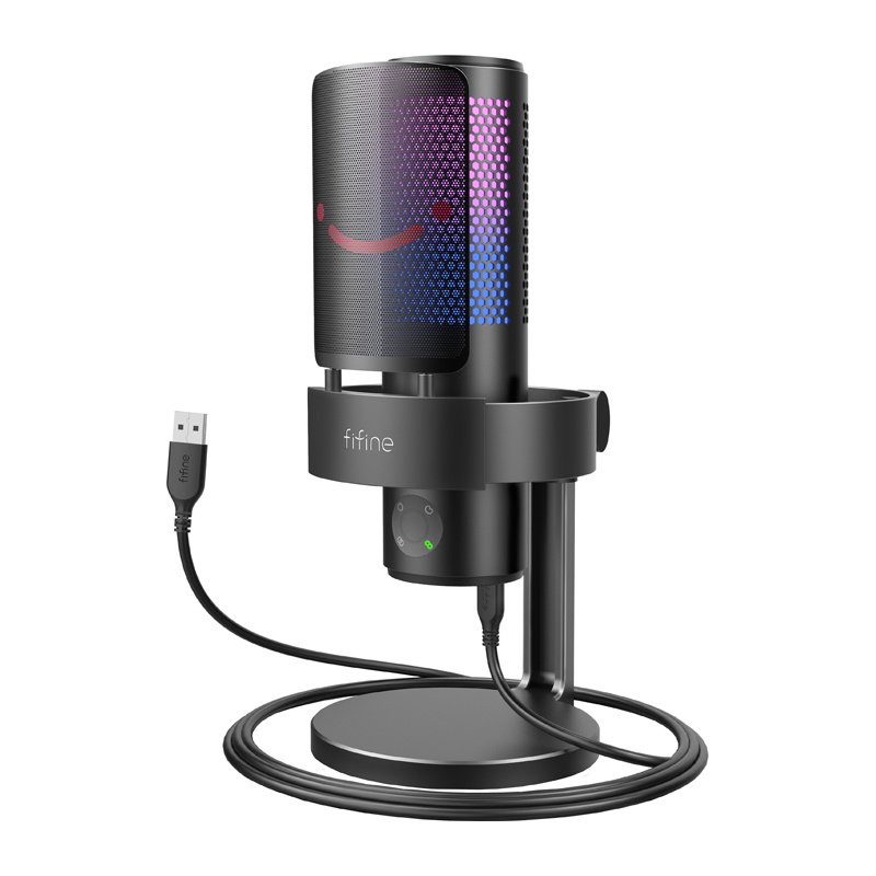 Fifine A9 studio microphone with stand (black)